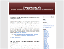 Tablet Screenshot of blogsgesang.de